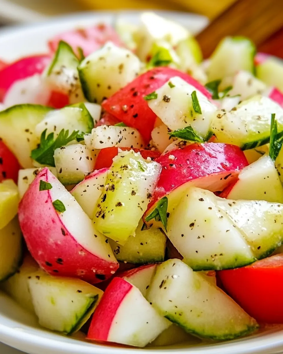 Cucumber Radish Tomato Salad