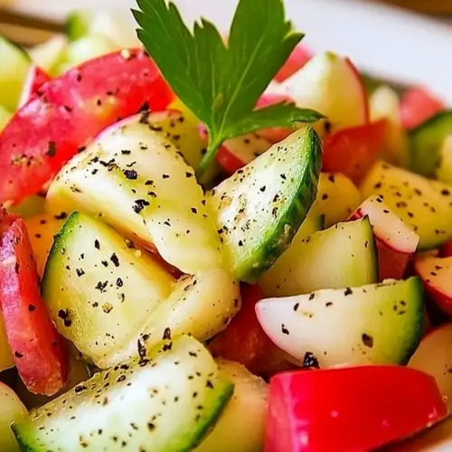 Cucumber Radish Tomato Salad