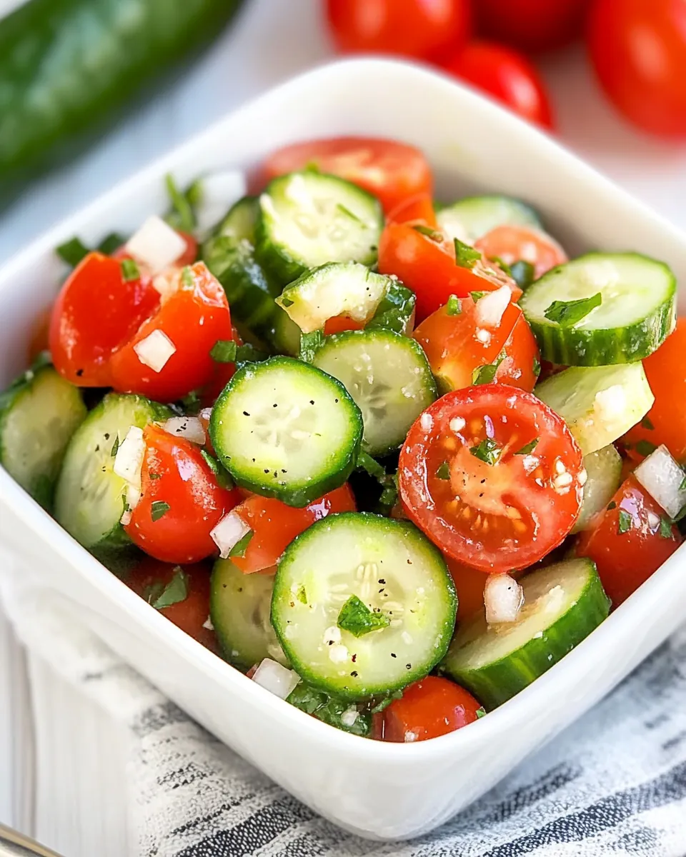 Cucumber Tomato Salad