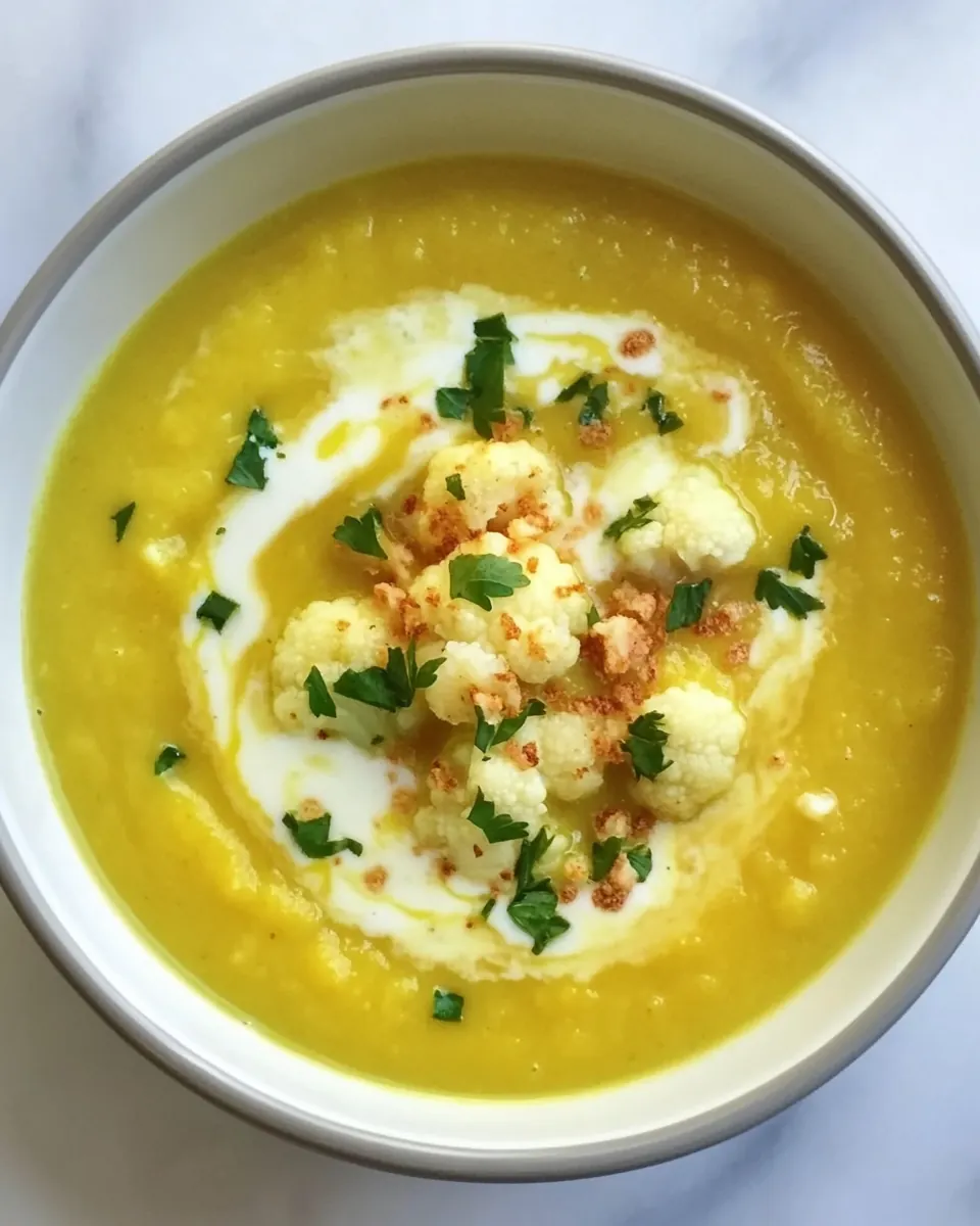 Curried Cauliflower Soup
