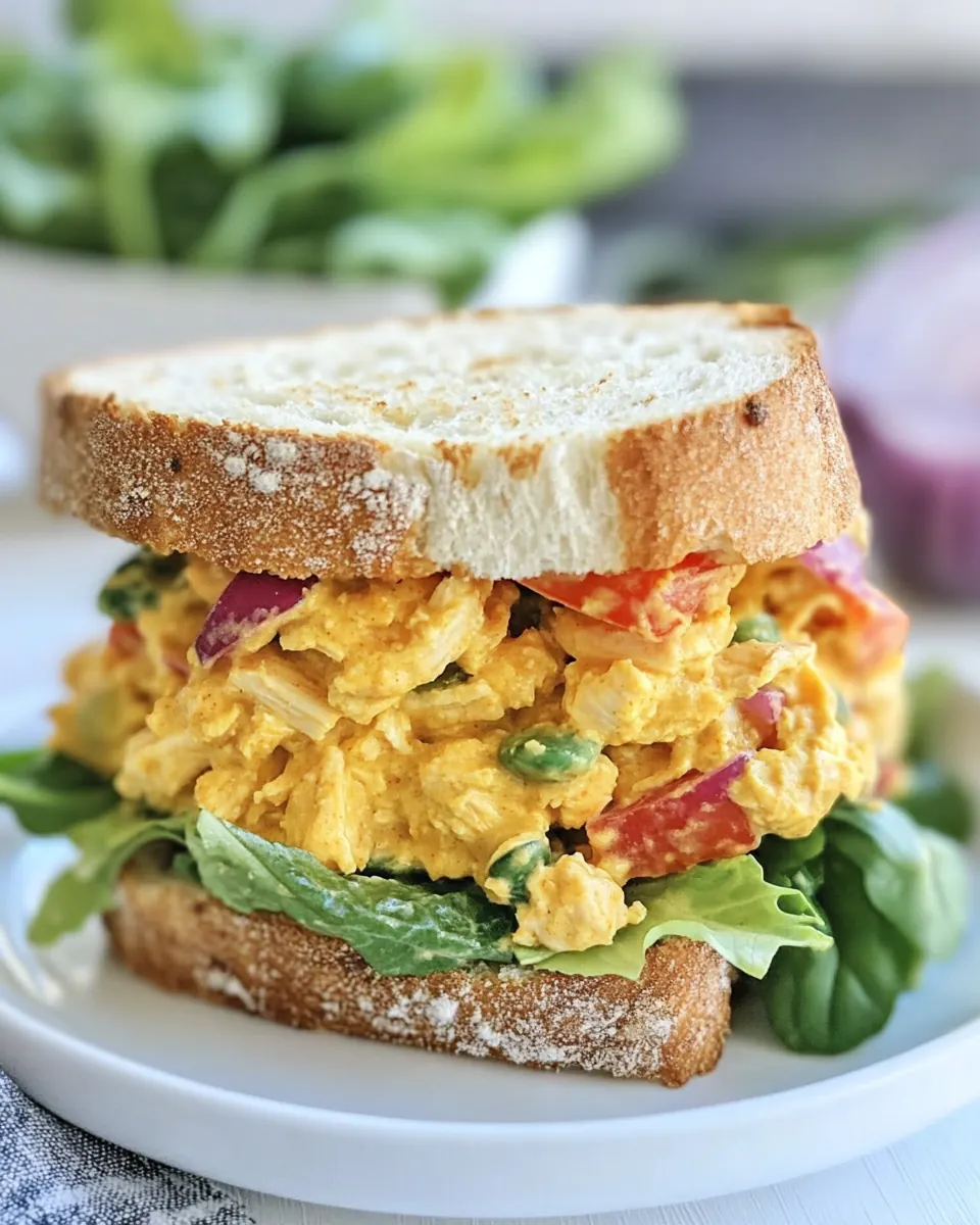 Curried Chicken Salad Sandwiches