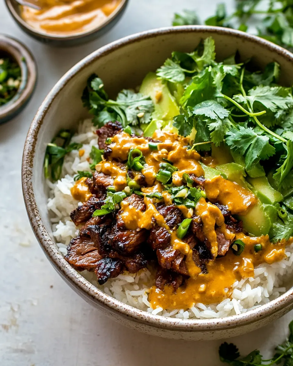 Curried Thai Beef with Peanut Sauce
