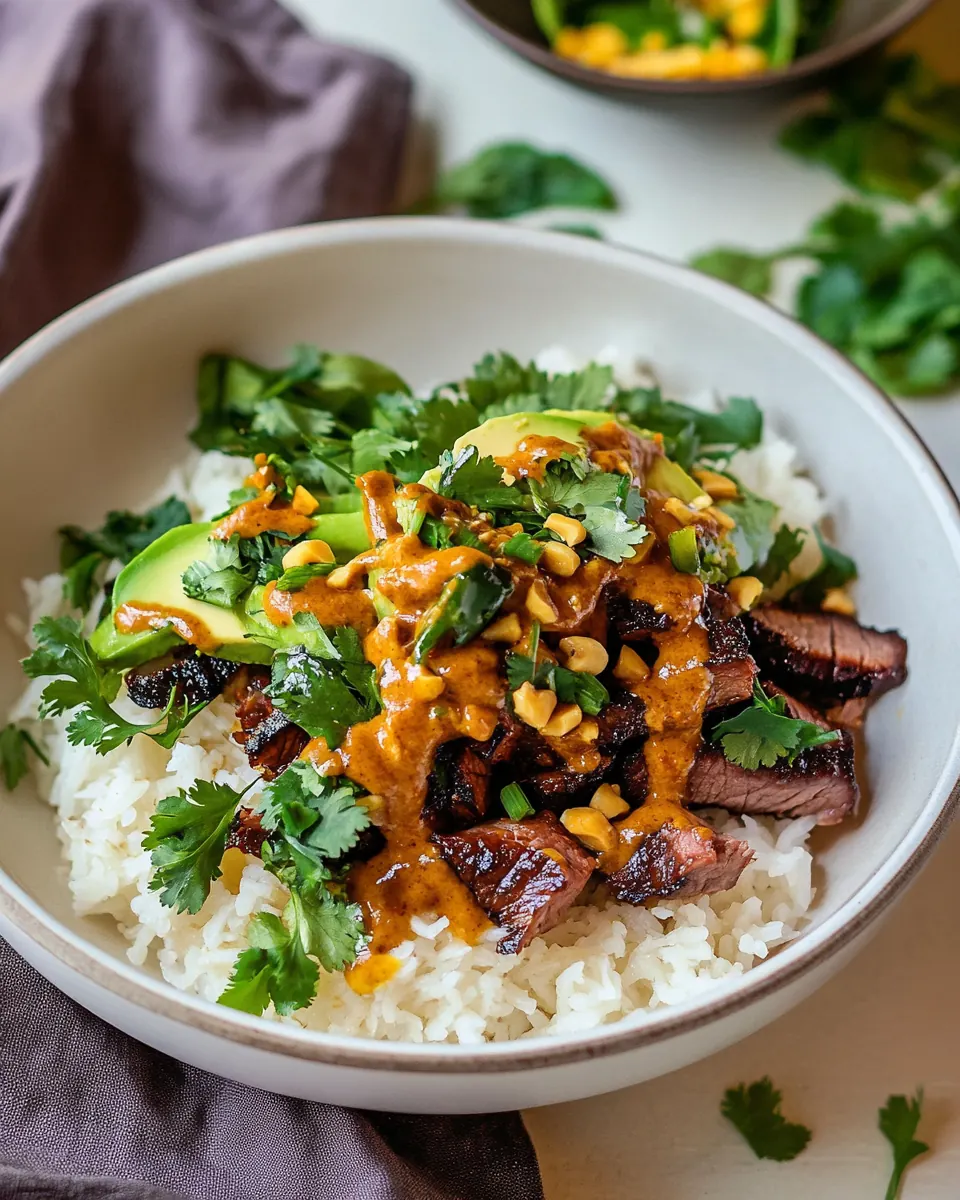 Curried Thai Beef with Peanut Sauce