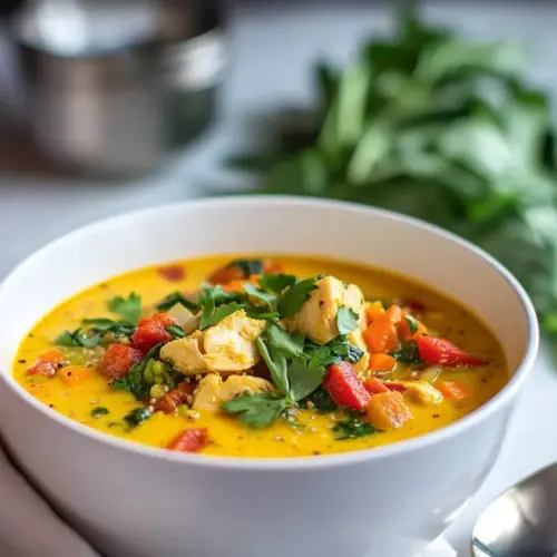 Curry Chicken and Quinoa Soup