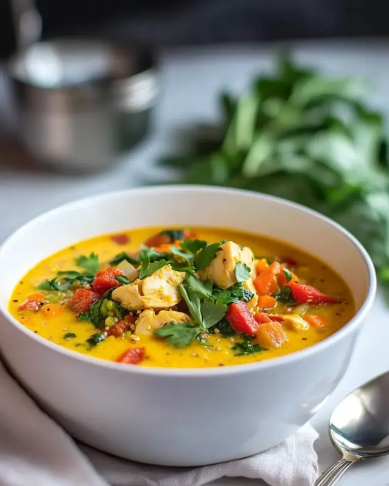 Curry Chicken and Quinoa Soup