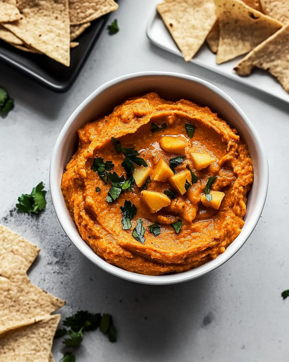 Curry Sweet Potato Almond Butter Dip