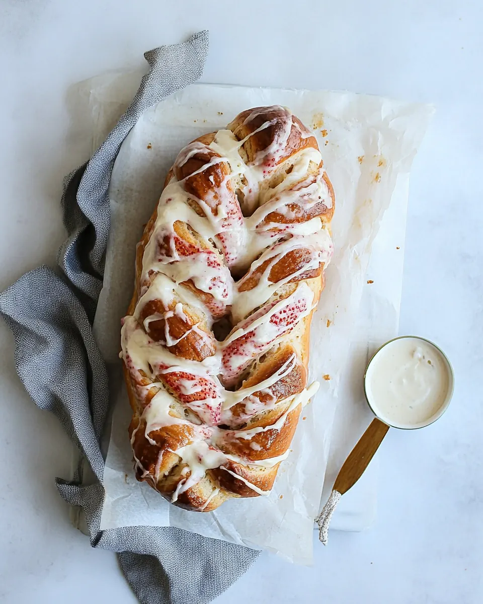 Danish Braided Strawberry Bread