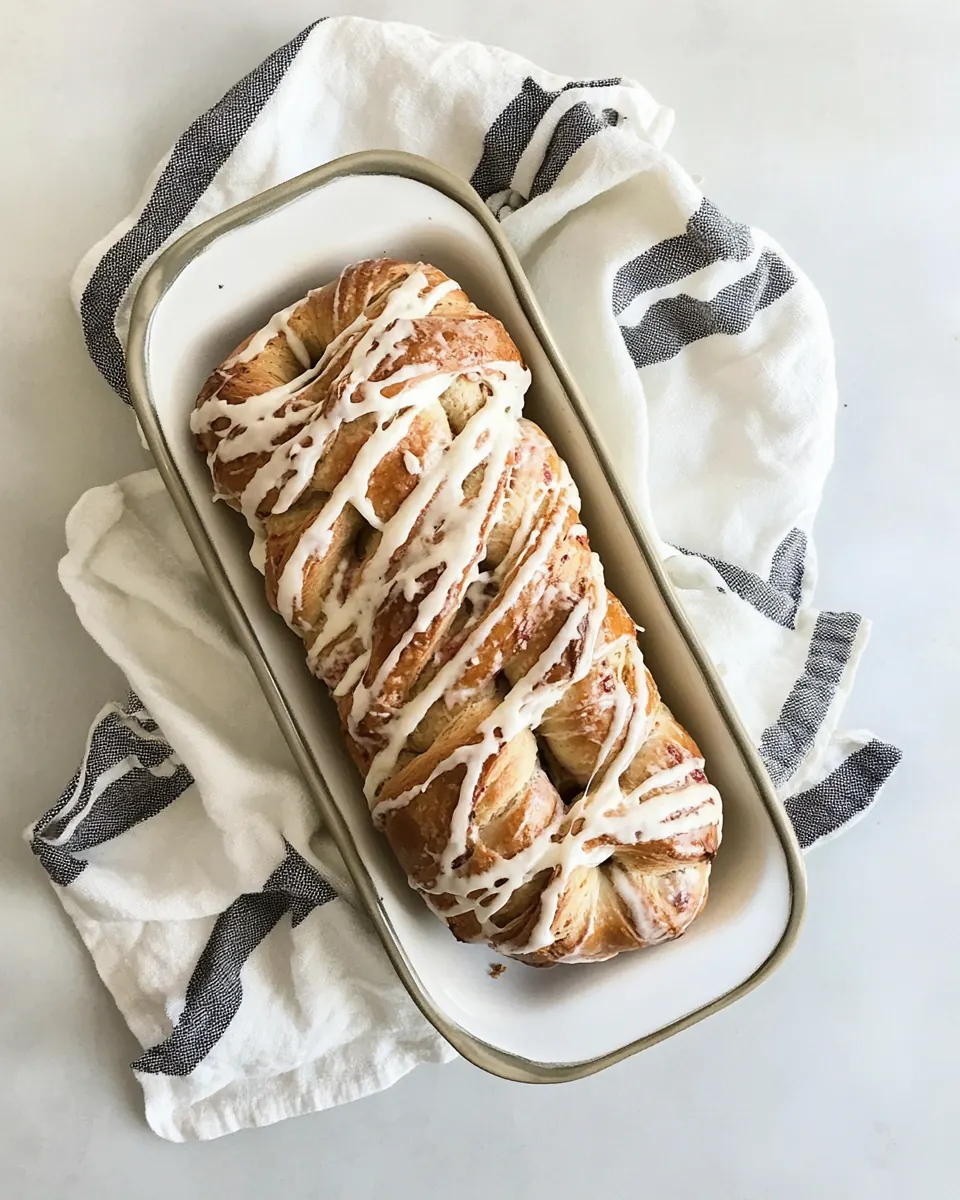 Danish Braided Strawberry Bread