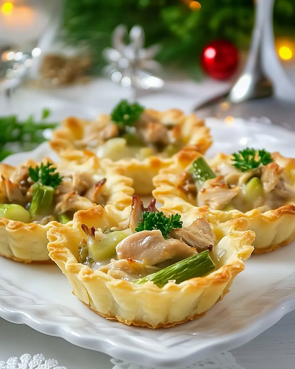 Danish Chicken and Asparagus Tartlets