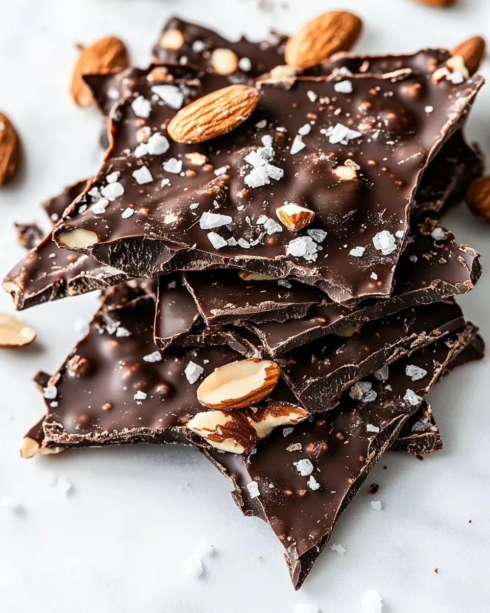 Dark Chocolate Almond Bark Thins