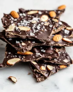 Dark Chocolate Almond Bark Thins