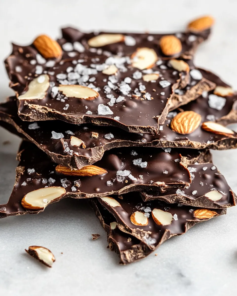 Dark Chocolate Almond Bark Thins