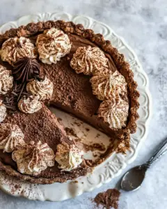 Dark Chocolate Chiffon Pie