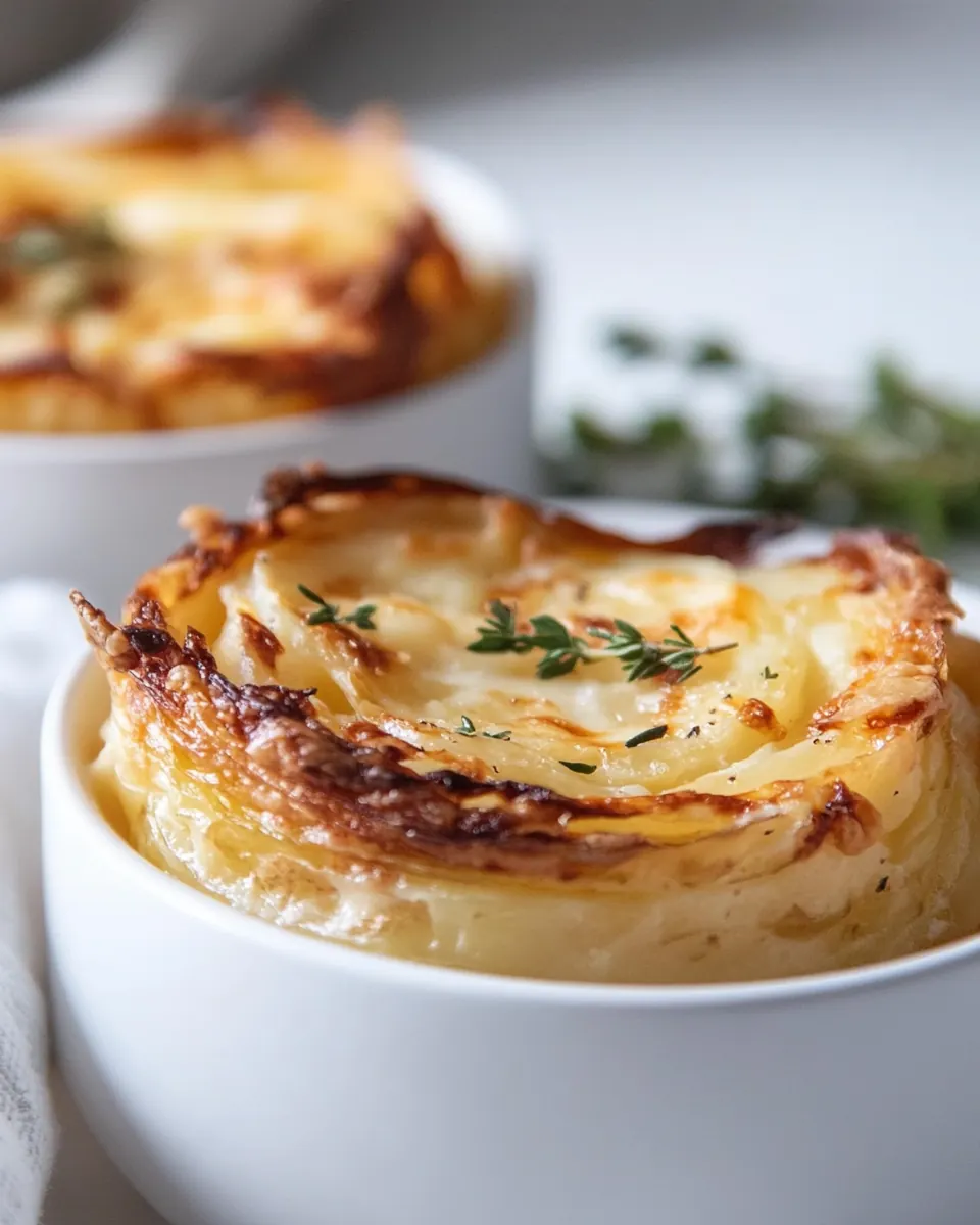 Dauphinoise Potatoes with Gruyere and Fontina