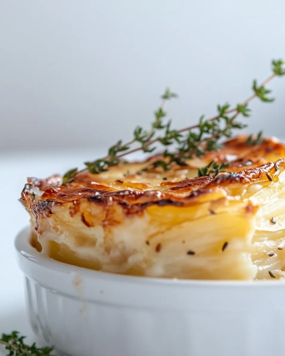 Dauphinoise Potatoes with Gruyere and Fontina