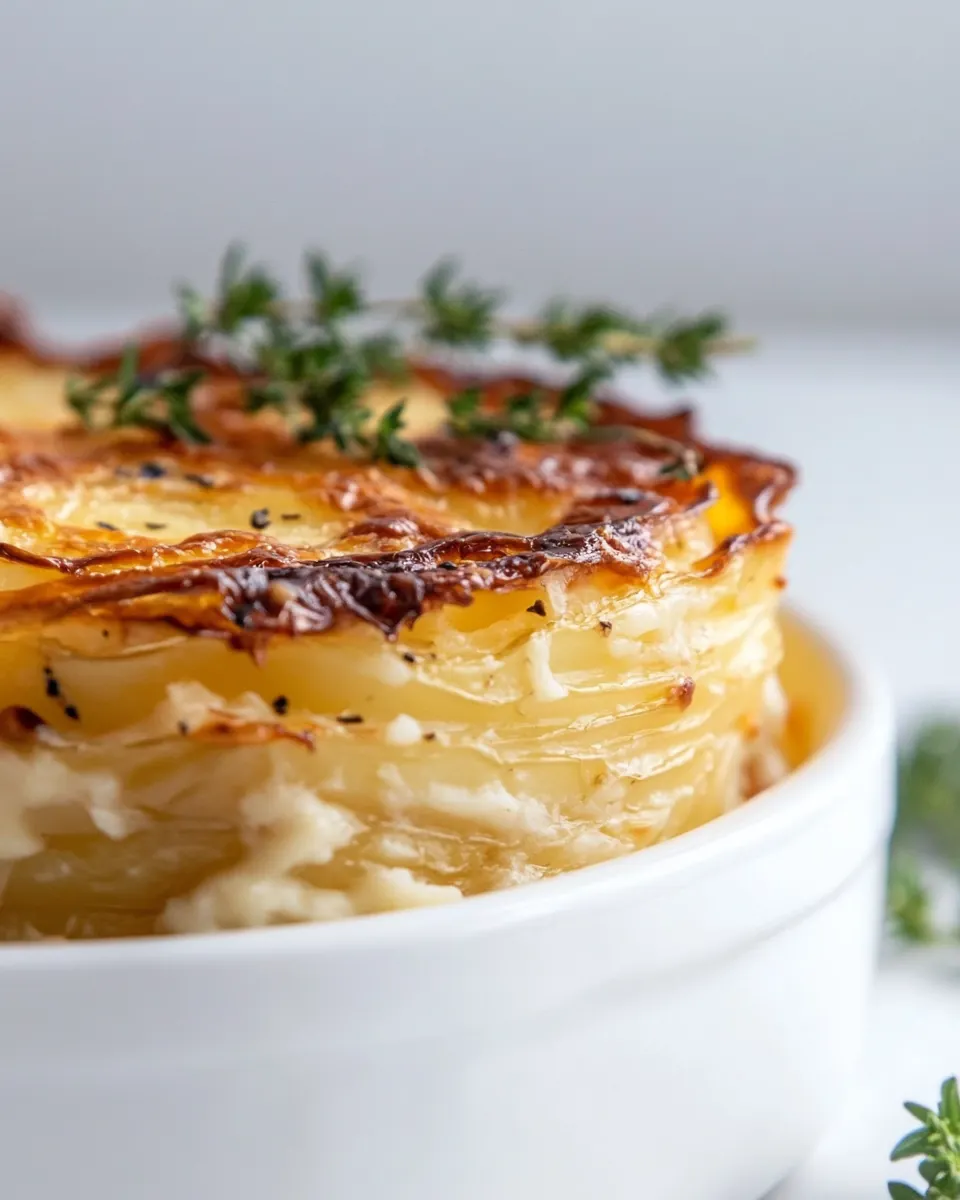Dauphinoise Potatoes with Gruyere and Fontina