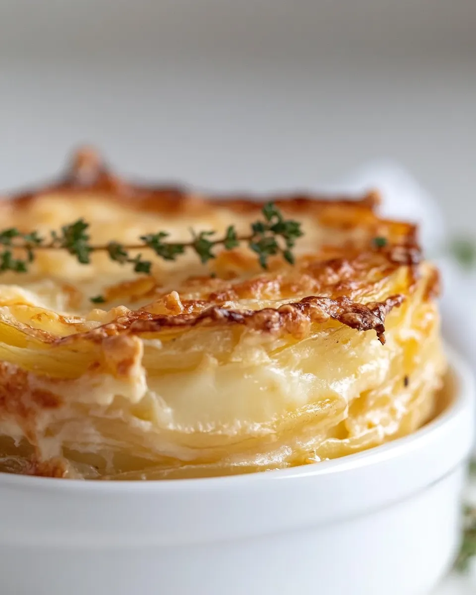 Dauphinoise Potatoes with Gruyere and Fontina