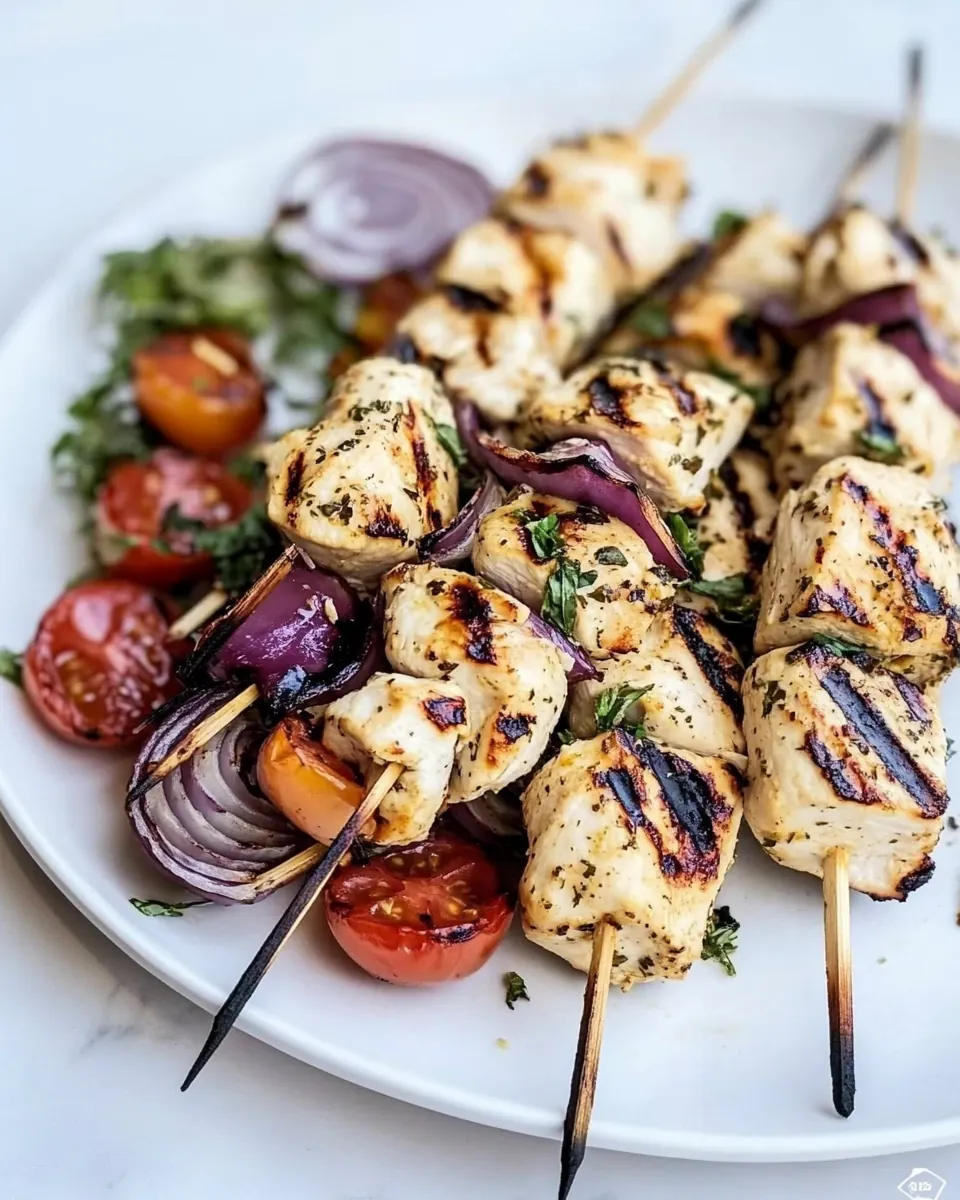 Delicious Greek Chicken Kebabs