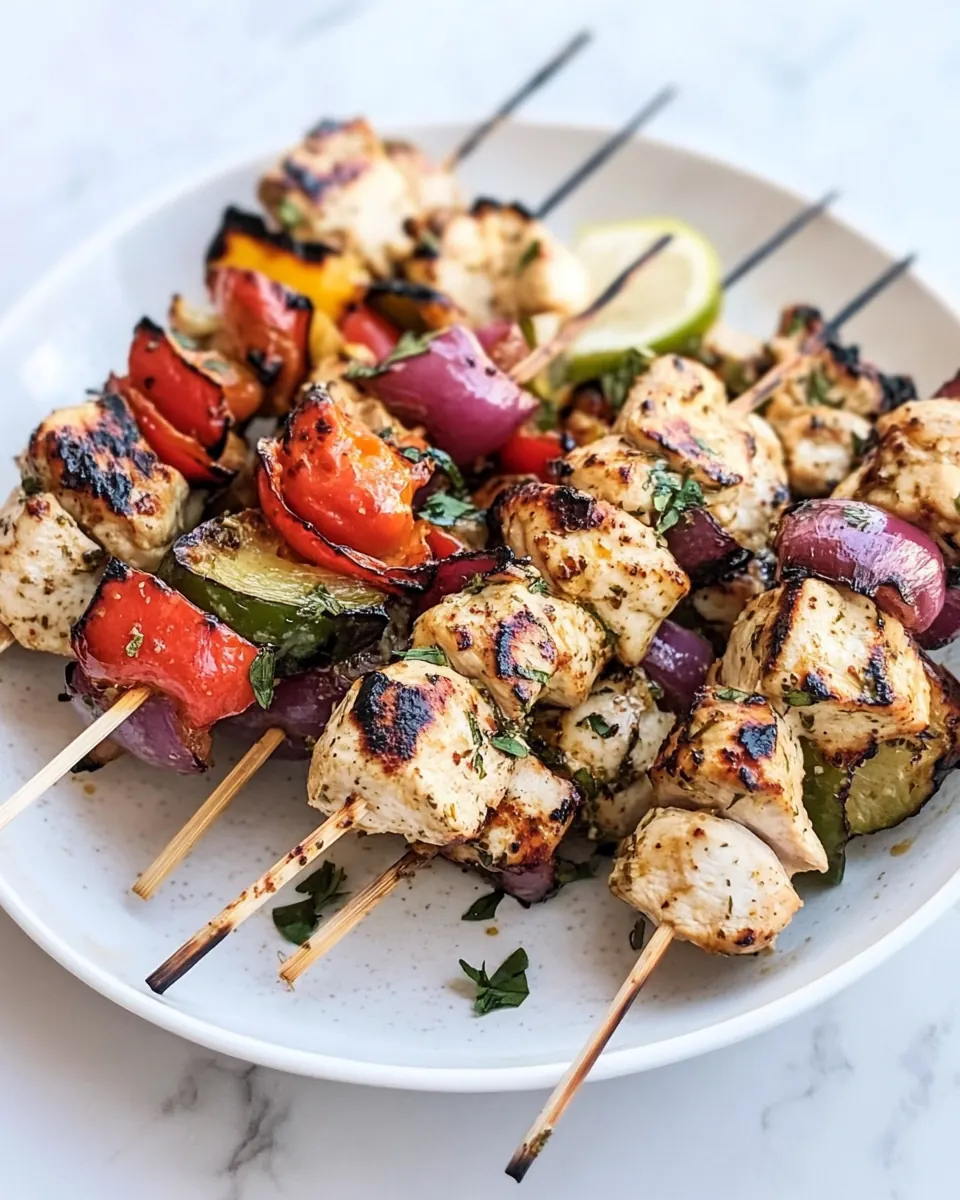 Delicious Greek Chicken Kebabs