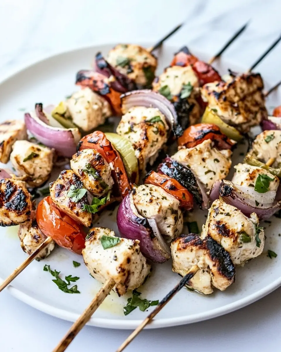 Delicious Greek Chicken Kebabs