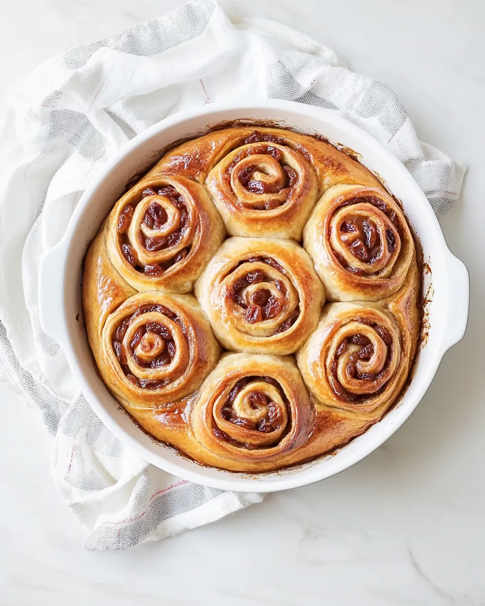 Delicious raisin cinnamon sticky buns