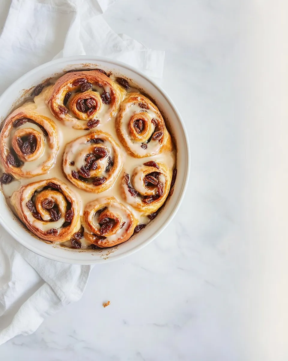 Delicious raisin cinnamon sticky buns