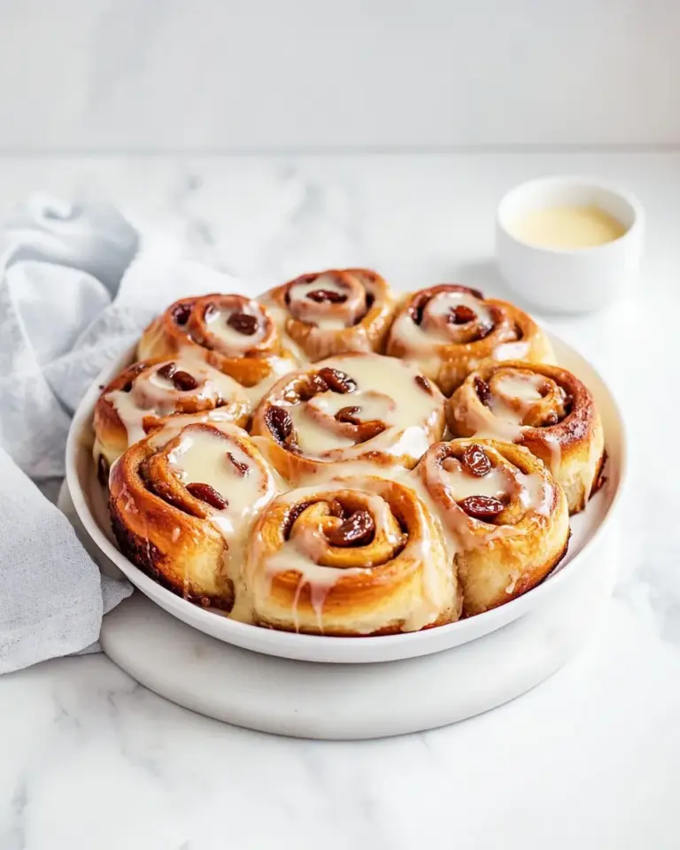 Delicious raisin cinnamon sticky buns