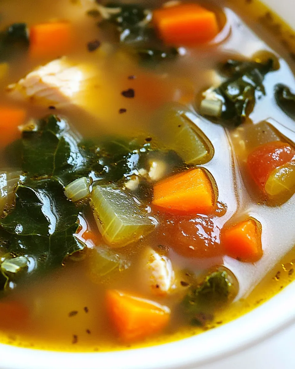 Detox Chicken Kale Soup