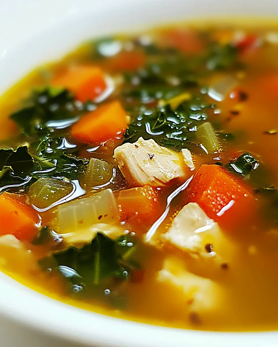 Detox Chicken Kale Soup