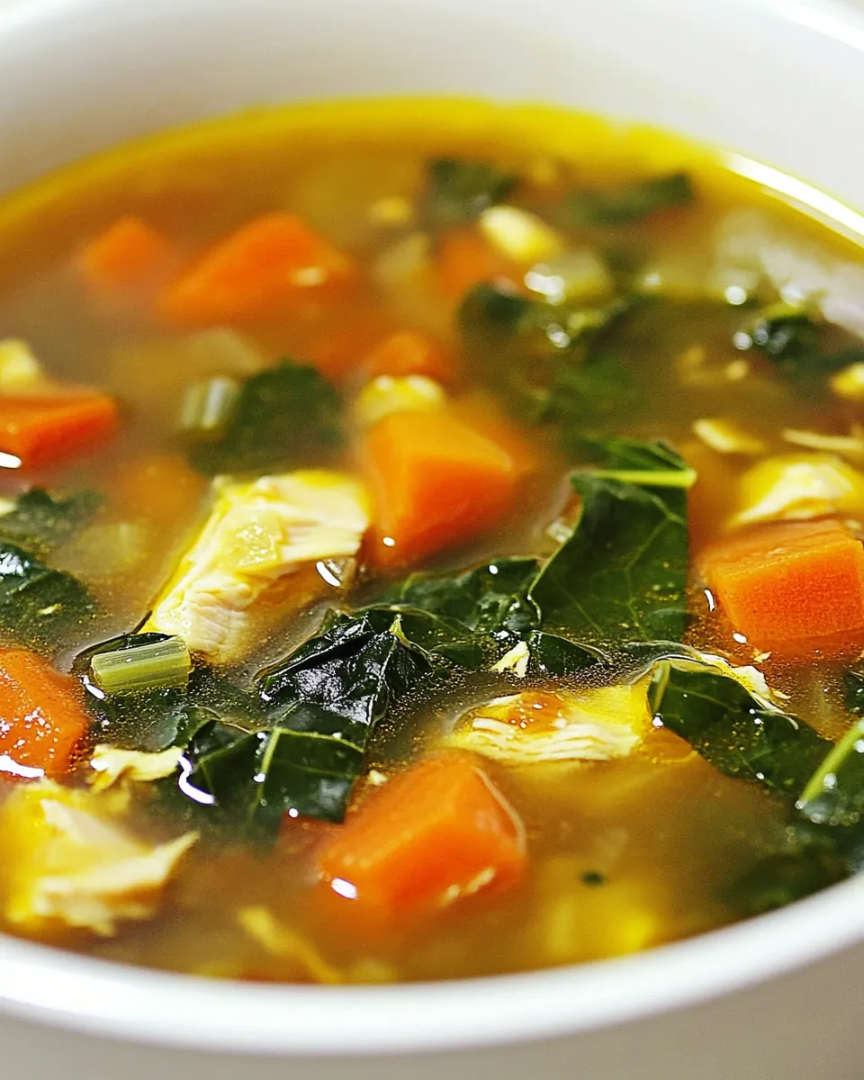 Detox Chicken Kale Soup