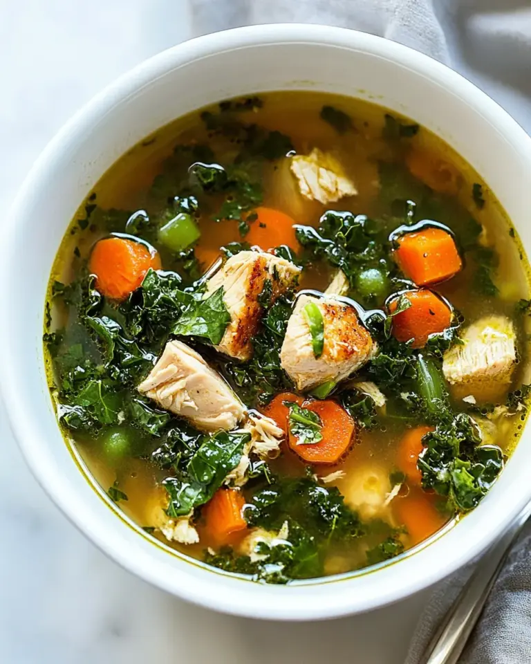 Detox Chicken and Kale Soup