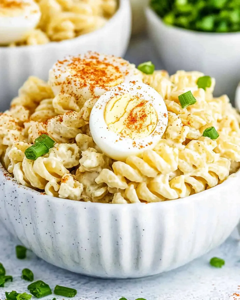 Deviled Egg Pasta Salad