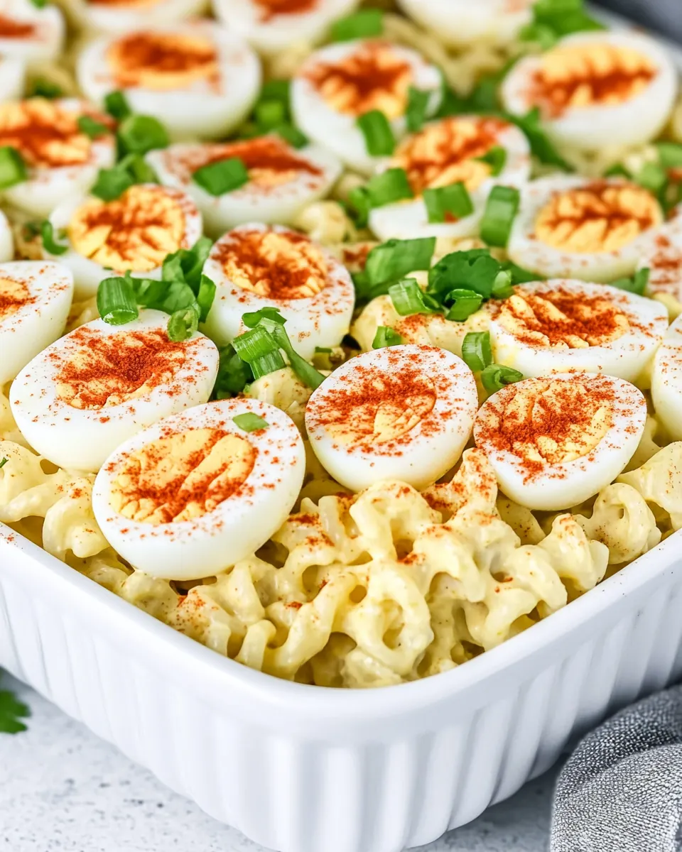 Deviled Egg Pasta Salad
