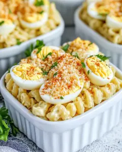 Deviled Egg Pasta Salad