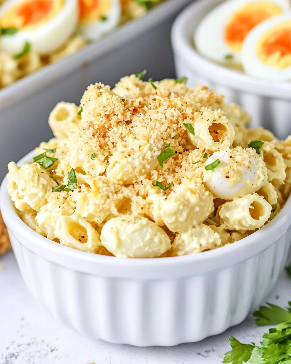 Deviled Egg Pasta Salad