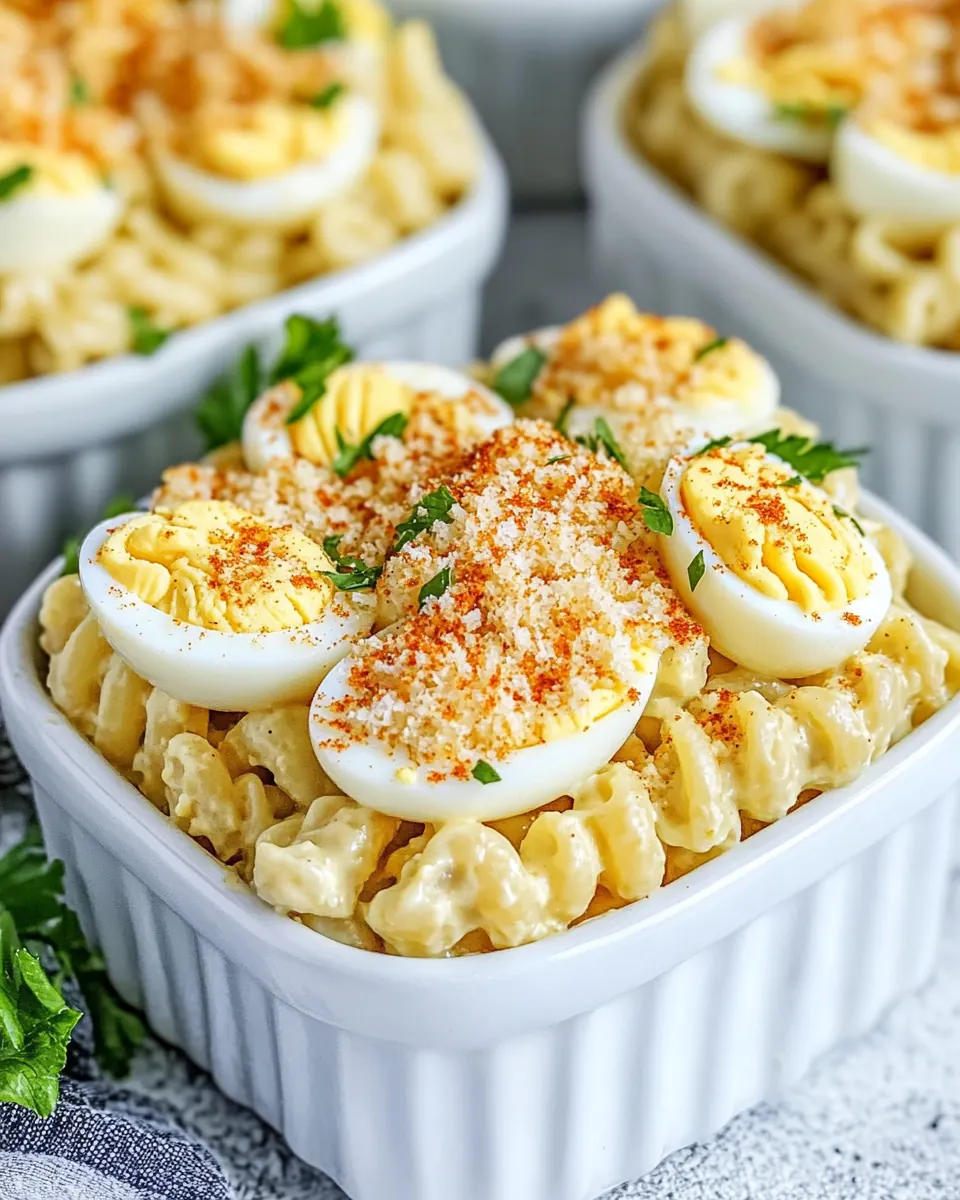 Deviled Egg Pasta Salad