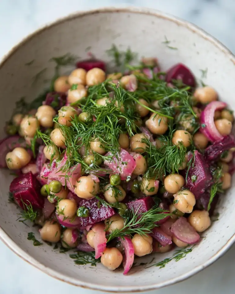 Dill Beet Chickpea Salad