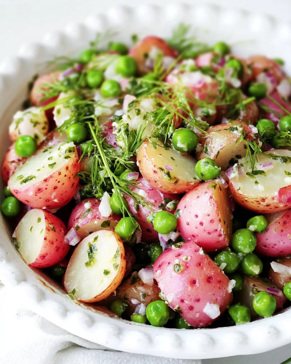 Dilled Red Potatoes and Peas