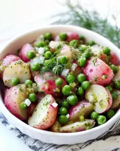 Dilled Red Potatoes and Peas