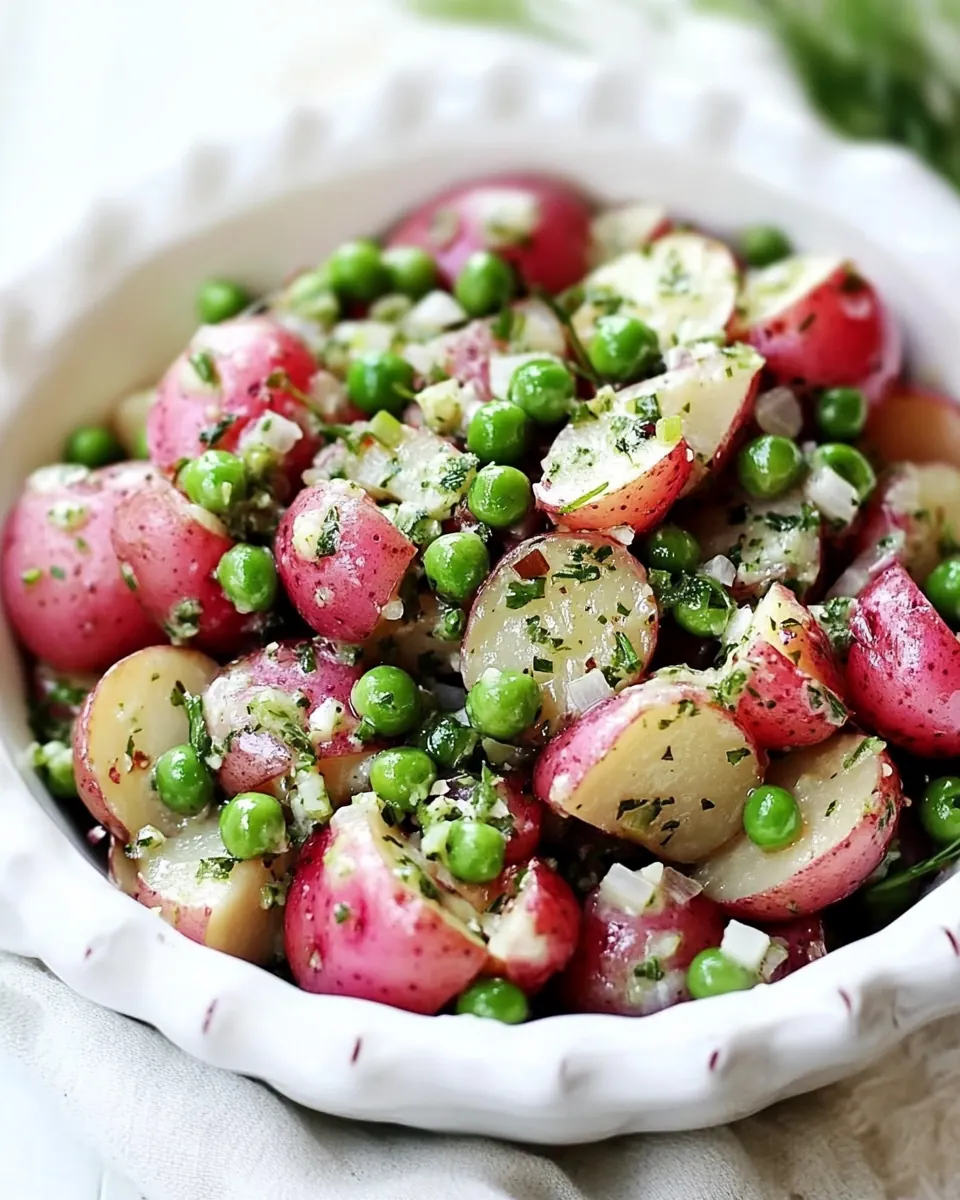 Dilled Red Potatoes and Peas
