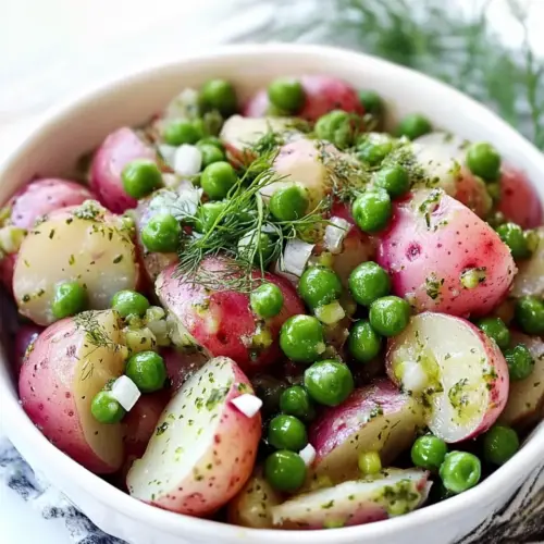 Dilled Red Potatoes and Peas