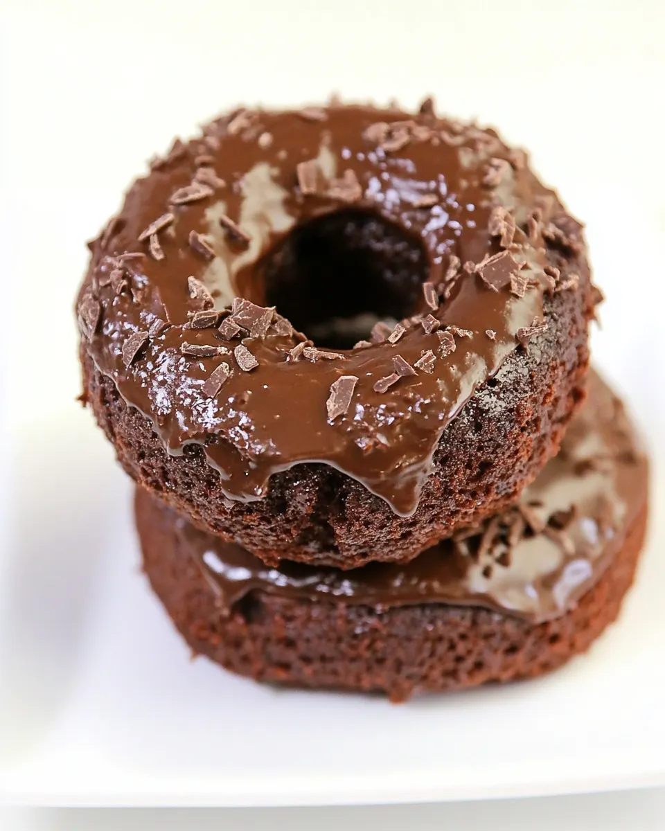 Double Chocolate Cake Donuts