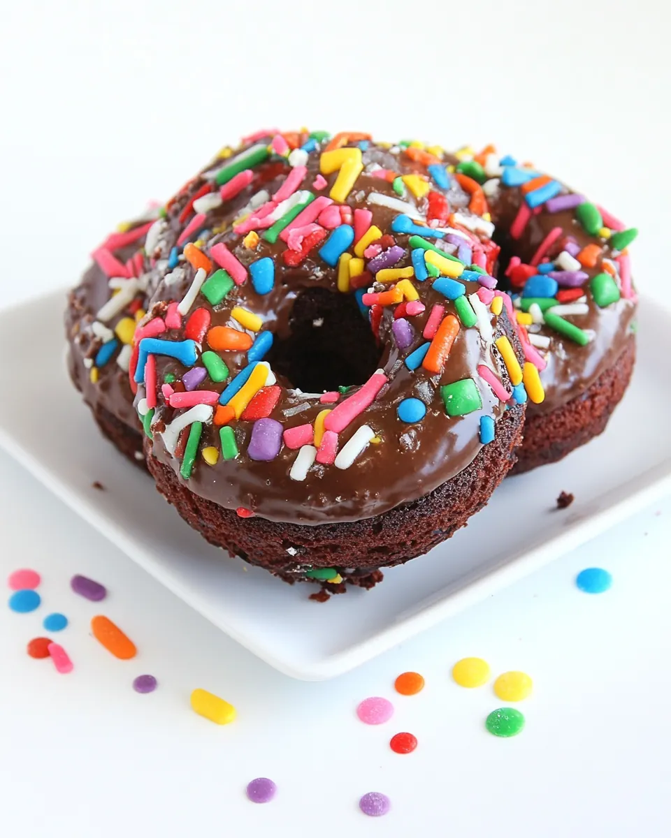 Double Chocolate Cake Donuts