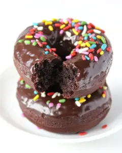 Double Chocolate Cake Donuts