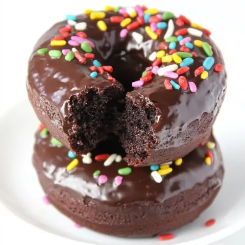 Double Chocolate Cake Donuts