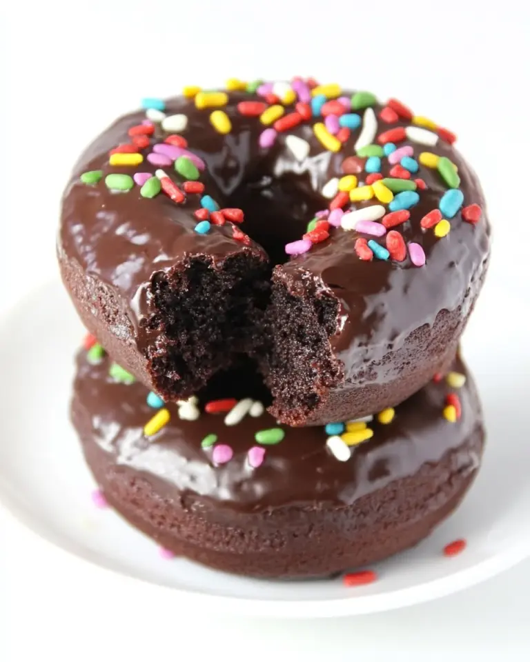 Double Chocolate Cake Donuts