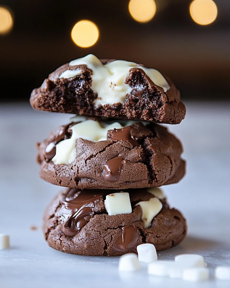 Double Chocolate Cheesecake Cookies