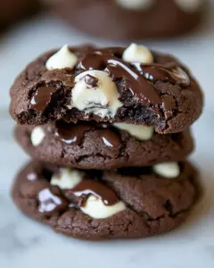 Double Chocolate Cheesecake Cookies