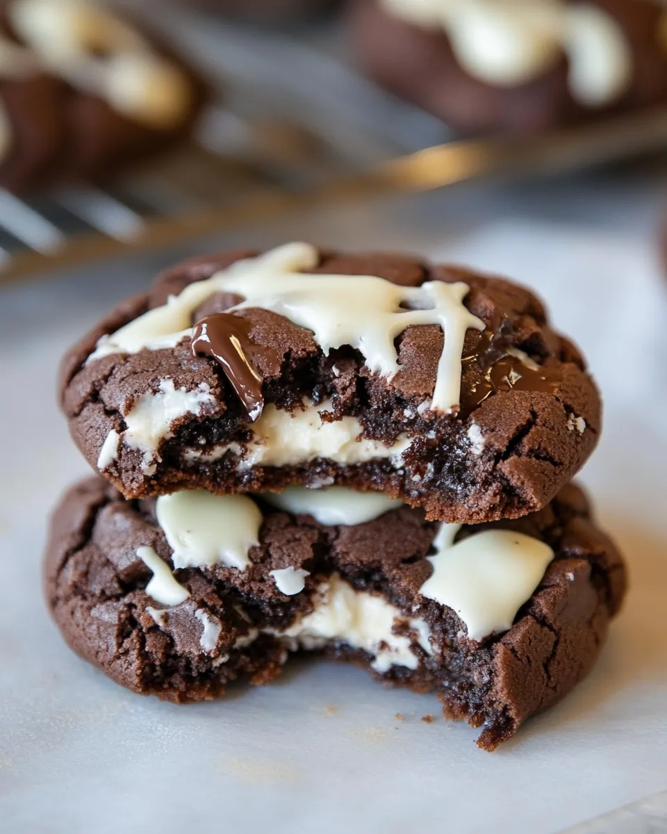 Double Chocolate Cheesecake Cookies