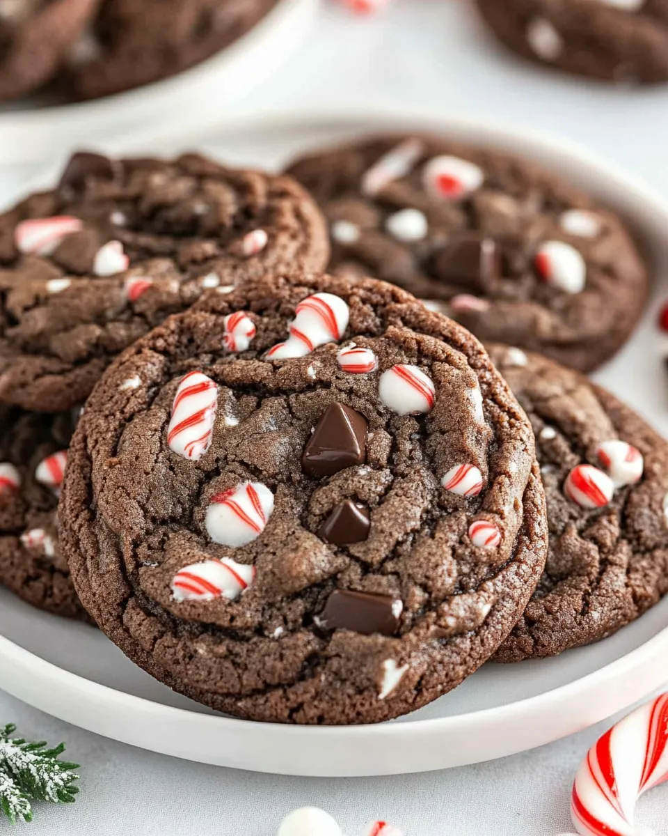 Double Chocolate Peppermint Cookies